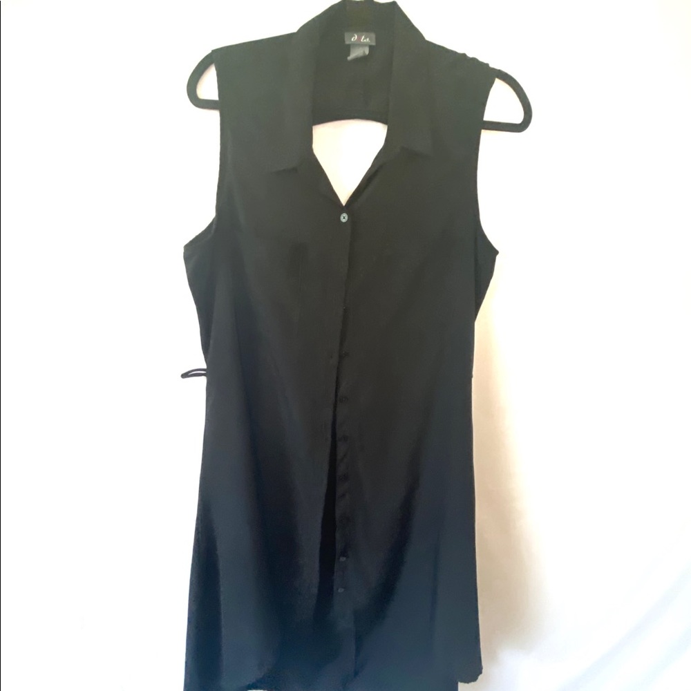Dots XL Sleeveless Cutout Dress